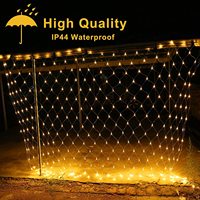 Kurtyna świetlna LED wróżka siatka sznurkowa siatka świąteczna 3x2m 200LED ue 220V wesele girlanda żarówkowa na nowy rok zewnętrzna dekoracja ogrodowa 2